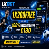 The "1xBet Promo Code Today: 1X200DAY – Official Offer" user's logo
