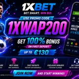 The "1xbet-freebets" user's logo