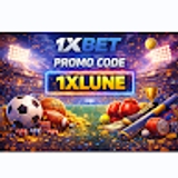 The "1xbet bonus promo code" user's logo