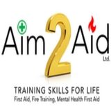 The "Aim2Aid First Aid and Fire Safety Training" user's logo