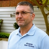 The "Alvarez Water Services" user's logo