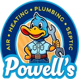 The "Powell's Plumbing & Air" user's logo