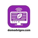 The "domodvigov com" user's logo