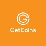 The "GetCoins Bitcoin ATM" user's logo