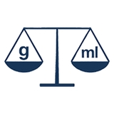 The "grammesen-millilitres" user's logo