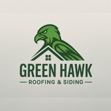 The "Green Hawk Roofing & Siding" user's logo