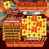 The "HARUS777" user's logo