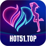 The "HOT51 - Aplikasi Siaran Langsung Terbaik" user's logo