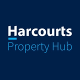 The "Harcourts Property Hub" user's logo