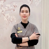 The "Trưởng phòng phun xăm Hồng Trinh" user's logo