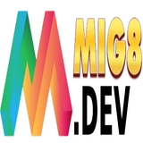 The "Mig8 dev" user's logo