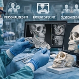 The "Patient-Specific Implants in India | Custom 3D Printed Implant by Curewith3D" user's logo