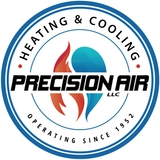 The "Precision Air Heating & Cooling" user's logo