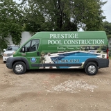The "Prestige Pool Construction" user's logo