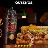 The "Quiznos Online" user's logo