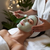The "chemical peels in Riyadh" user's logo