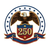 The "US 250th Anniversary" user's logo