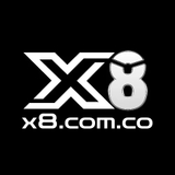 The "X8 – Cổng Game Bài Đổi Thưởng, Tiền Thật Uy Tín, Tặng Giftcode 2025" user's logo