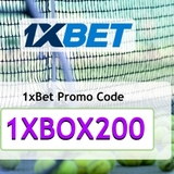 The "1xbet promo code nigeria" user's logo