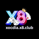 The "Xóc Đĩa X8 Nền Tảng Giải Trí Trực Tuyến Thưởng Lớn Hiện Nay" user's logo