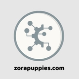 The "ZORAPUPPIES COM" user's logo