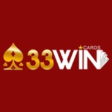 The "33win Cards" user's logo