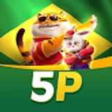 The "5p jogo onde diversão e prêmios se encontram em um só app" user's logo
