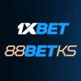 The "88BETKS - 1XBET 주소 88betks.com" user's logo