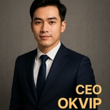 The "Ngô Anh Hùng CEO Okvip" user's logo
