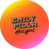 The "emilypilladesigns" user's logo