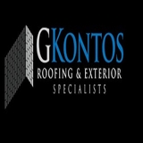 The "GKontos Roofing & Exterior Specialists" user's logo
