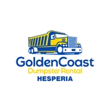 The "GoldenCoast Dumpster Rental Hesperia" user's logo