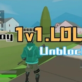 The "1v1 Lol Unblocked" user's logo