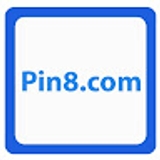 The "pin8 com" user's logo