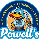 The "Powell's Plumbing & Air" user's logo