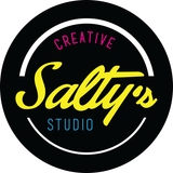 The "saltyscreativestudio" user's logo