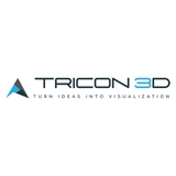 The "tricon3d" user's logo